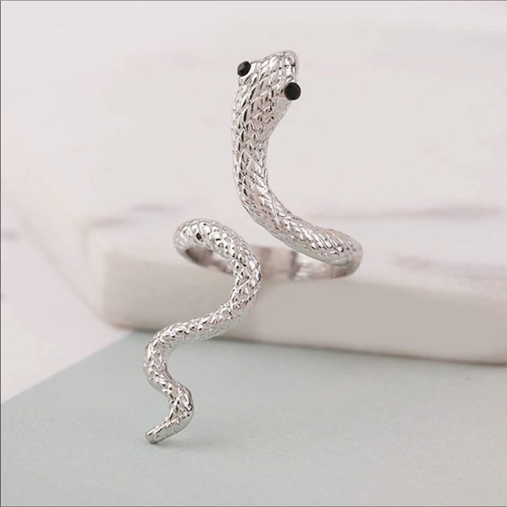 Statement Snake Ring New Stainless Adjustable